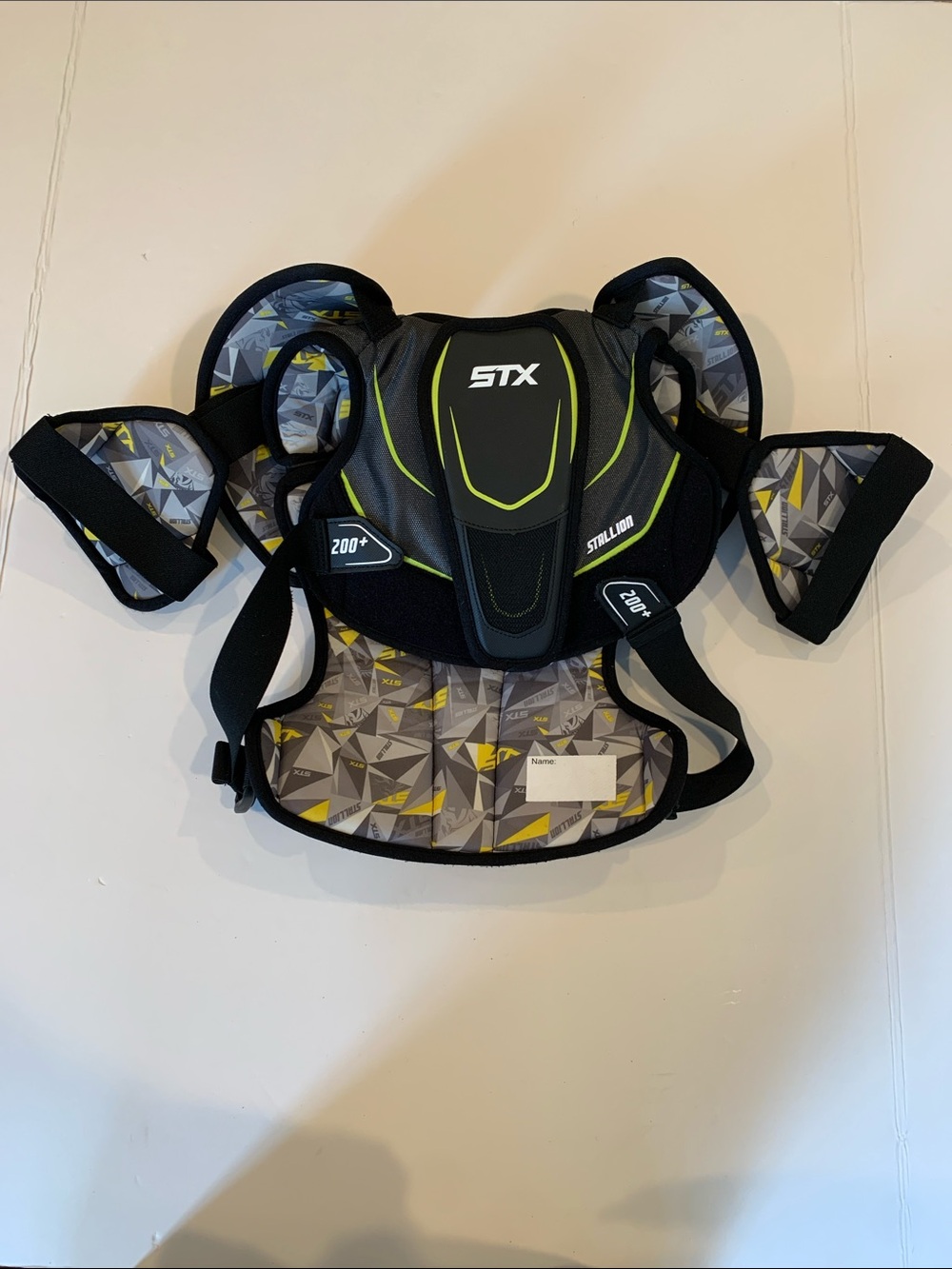 STX Stallion 200+ Boys Lacrosse Shoulder Pad Chest Protector Approx. Small